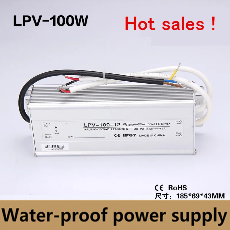 

100W 48V 2A Waterproof LED Driver power supply 48V DC outdoor use for led strip Lighting ac dc Transformers constant voltage
