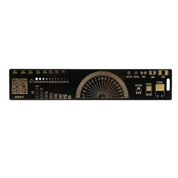 20 см Многофункциональный PCB линейка, измерительный инструмент резистор микросхема конденсатора IC диод поверхностного монтажа транзистор посылка электронный запасов