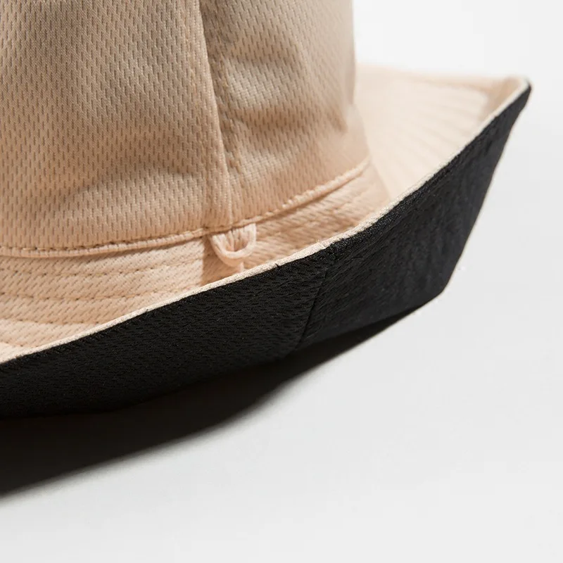 Рыбацкая шляпа Женская Весенняя летняя Солнцезащитная двухсторонняя однотонная тканевая Кепка складная шляпа от солнца большая шляпа 7 цветов на выбор