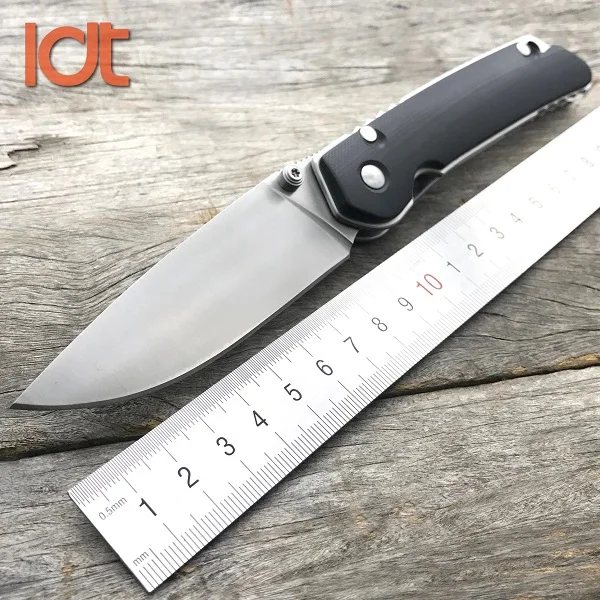 Black G10 Logo LDT Bear F95 Wild Boar Folding Knife D2 Blade G10 Handle Pocket Tactical Outdoor Knives Survival Hunting Camping Knife EDC Tools - Цвет: Black G10 Logo
