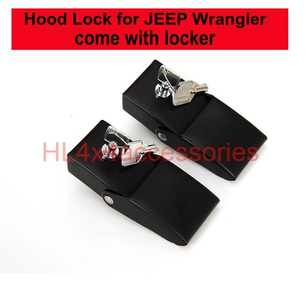 2 шт. блокировка капота из алюминиевого сплава для JEEP Wrangler 2007 2017|assembly|assembly kitassembly car