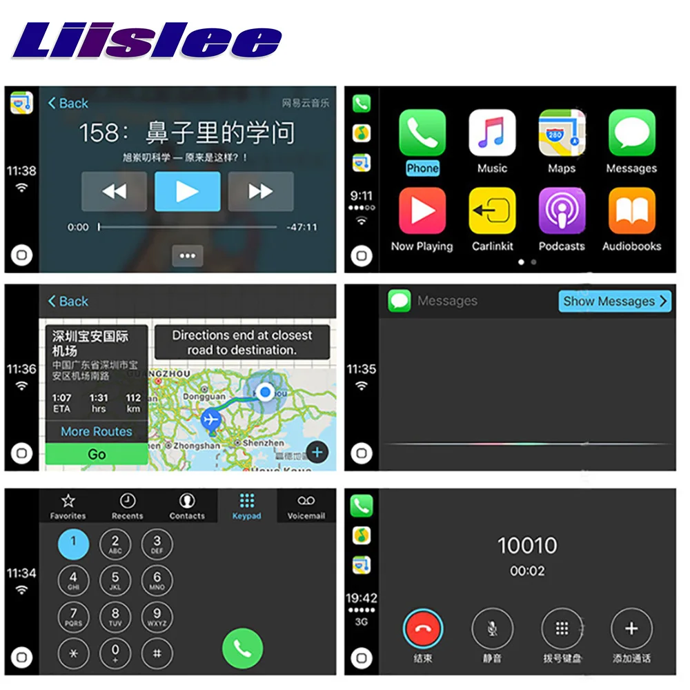 Liislee CarPlay адаптер Коробка USB ссылка на сенсорный экран управление телефон