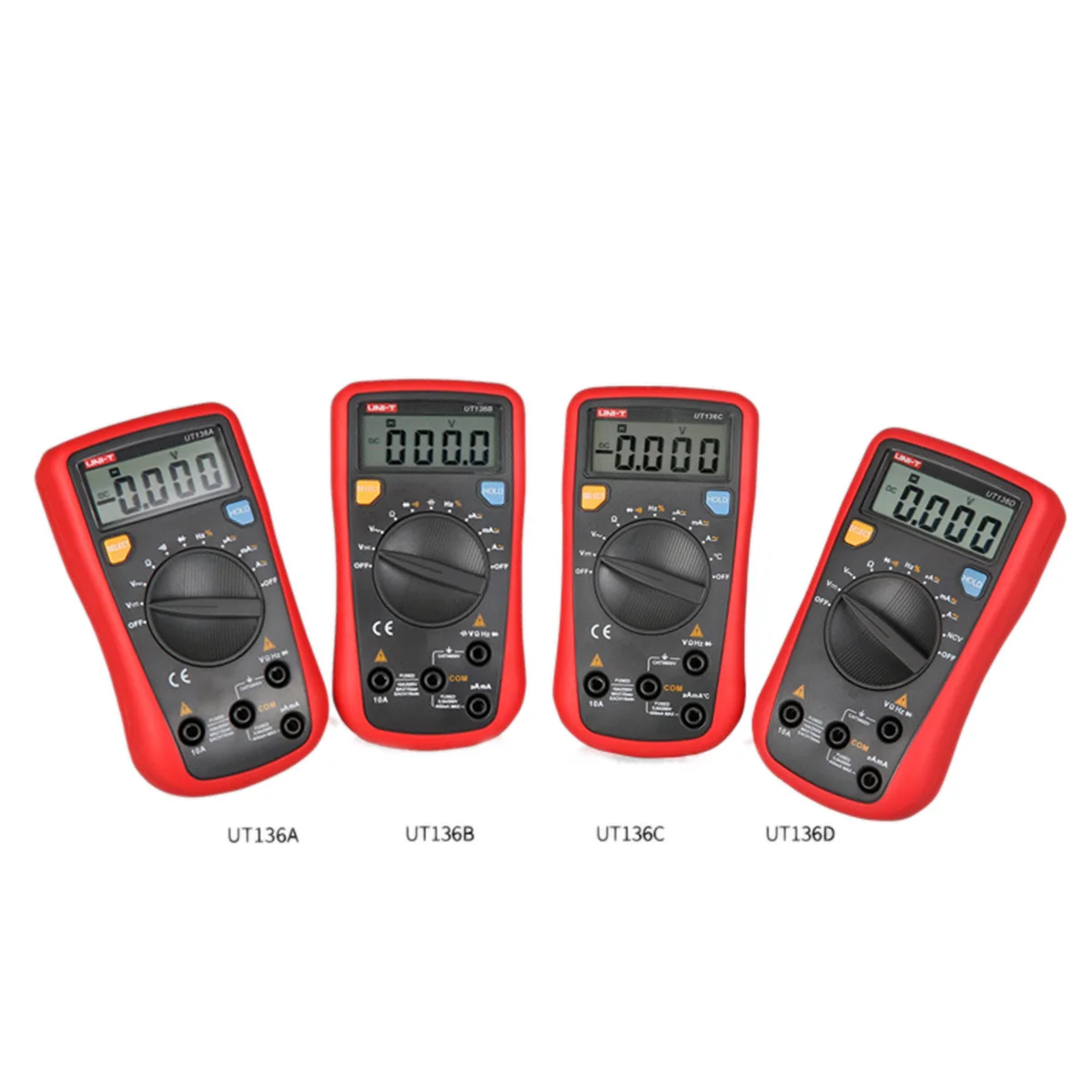 UNI T UT136A/B/C/D Мини цифровой мультиметр AC/DC Вольтметр Амперметр Мульти Тестеры