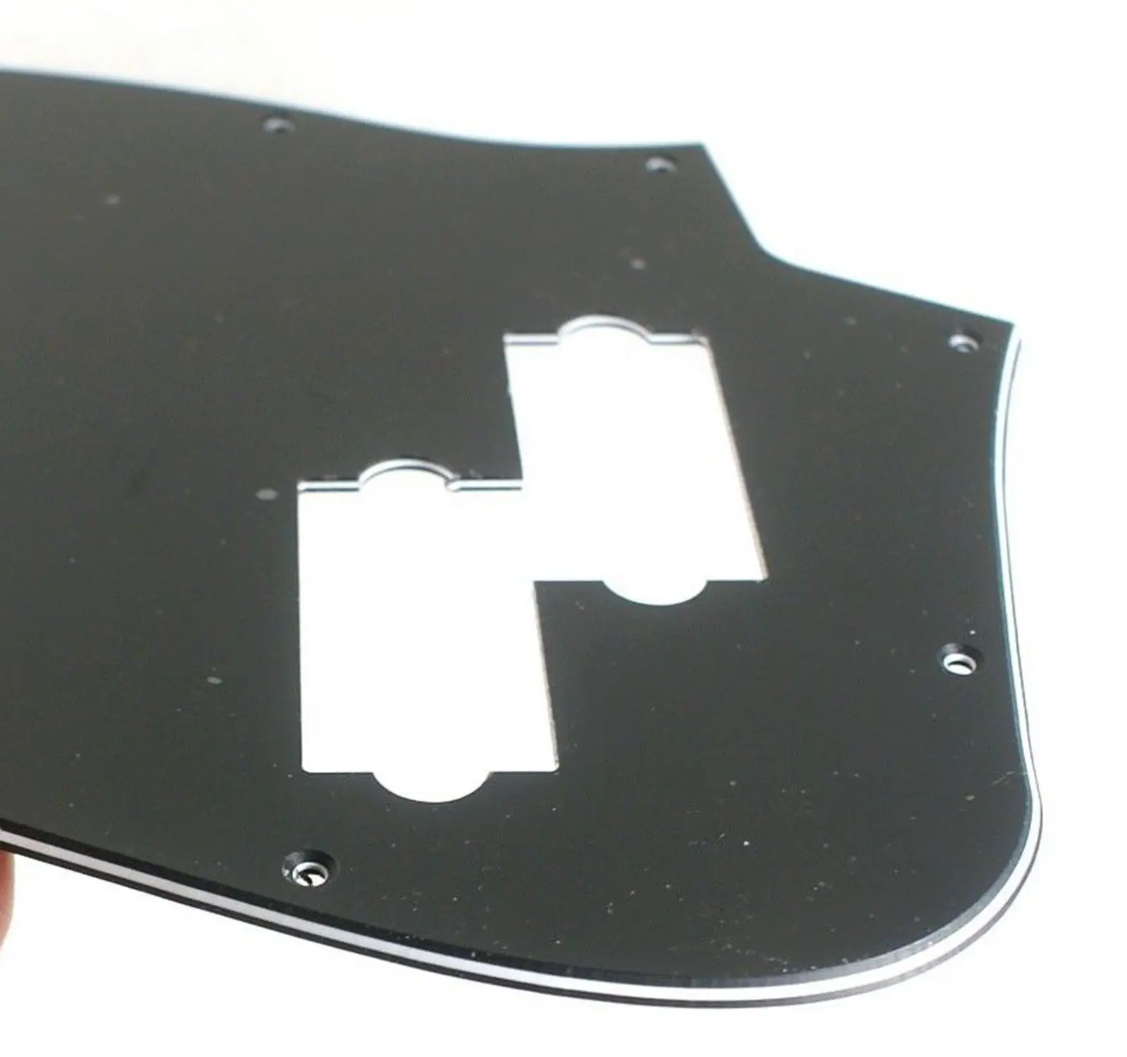 Новая Черная 3 слойная джазовая бас гитара Pickguard w/PB пикапа отверстие и Монтажный