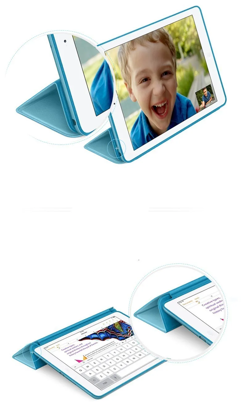 Для iPad 9,7 чехол iPad 6-го поколения Чехол для iPad 5-го поколения Чехол 1:1 тонкий легкий смарт-чехол
