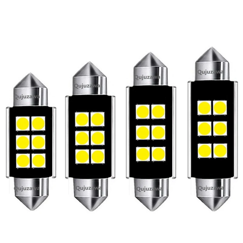 10 шт. 31 мм 36 мм 39 мм 41 мм C5W C10W 3030 SMD СВЕТОДИОДНЫЙ CANBUS без ошибок автомобильный фестонный светильник интерьерные купольные огни автомобильная карта крыша лампа для чтения