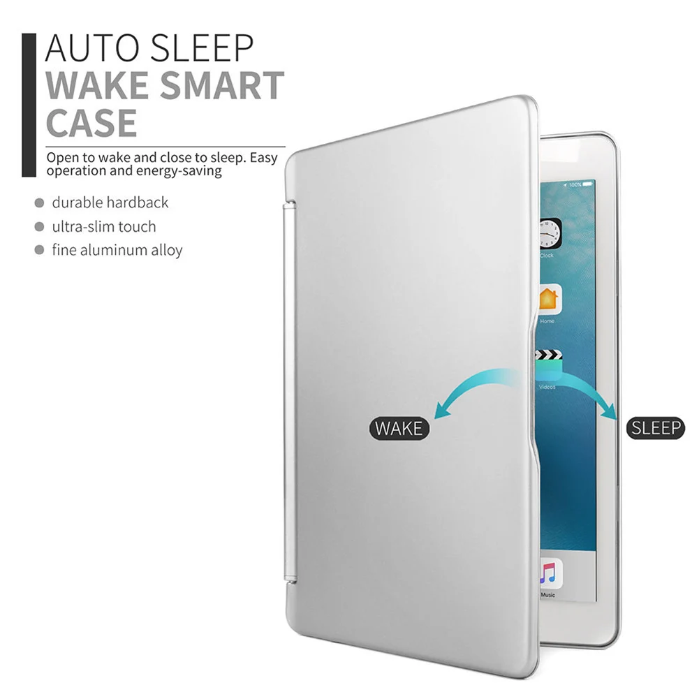 Алюминиевый Чехол-книжка с Bluetooth-клавиатурой для iPad Air 2 Pro 9 7 дюйма UY8 | Компьютеры и