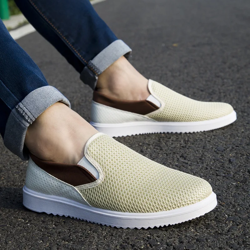 2016 new air spring men's casual shoes slip net in Korean Ventilated free shopping | Обувь