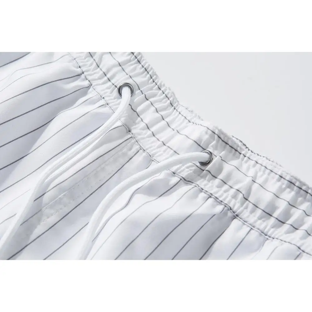 

Fashion Men's Strapped Hawaiian Beach Fit Sport Quick Dry Casual Shorts White New Clothes Male Cool Soft Outdoor Summer Holiday