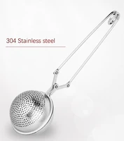 304 stainless steel teapot tea strainer ball shape mesh tea infuser filter reusable tea bag spice tea tool 20pcslot