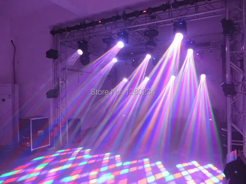 

4pcs/lot Led light source 12pcs 10W CREE LED RGBW 4 IN 1 beam moving head wash dj light for big show