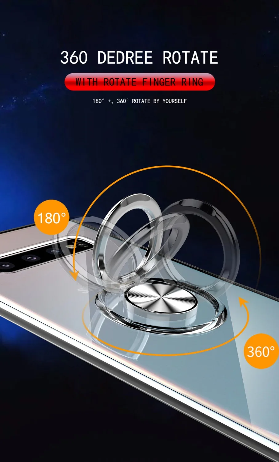 Для samsung Galaxy S10 5G S10 S9 S8 Plus Note 9 Note 8 A7 A9 S10e M20 M30 чехол крышка Мягкий силиконовый чехол с кольцом держатель Чехлы