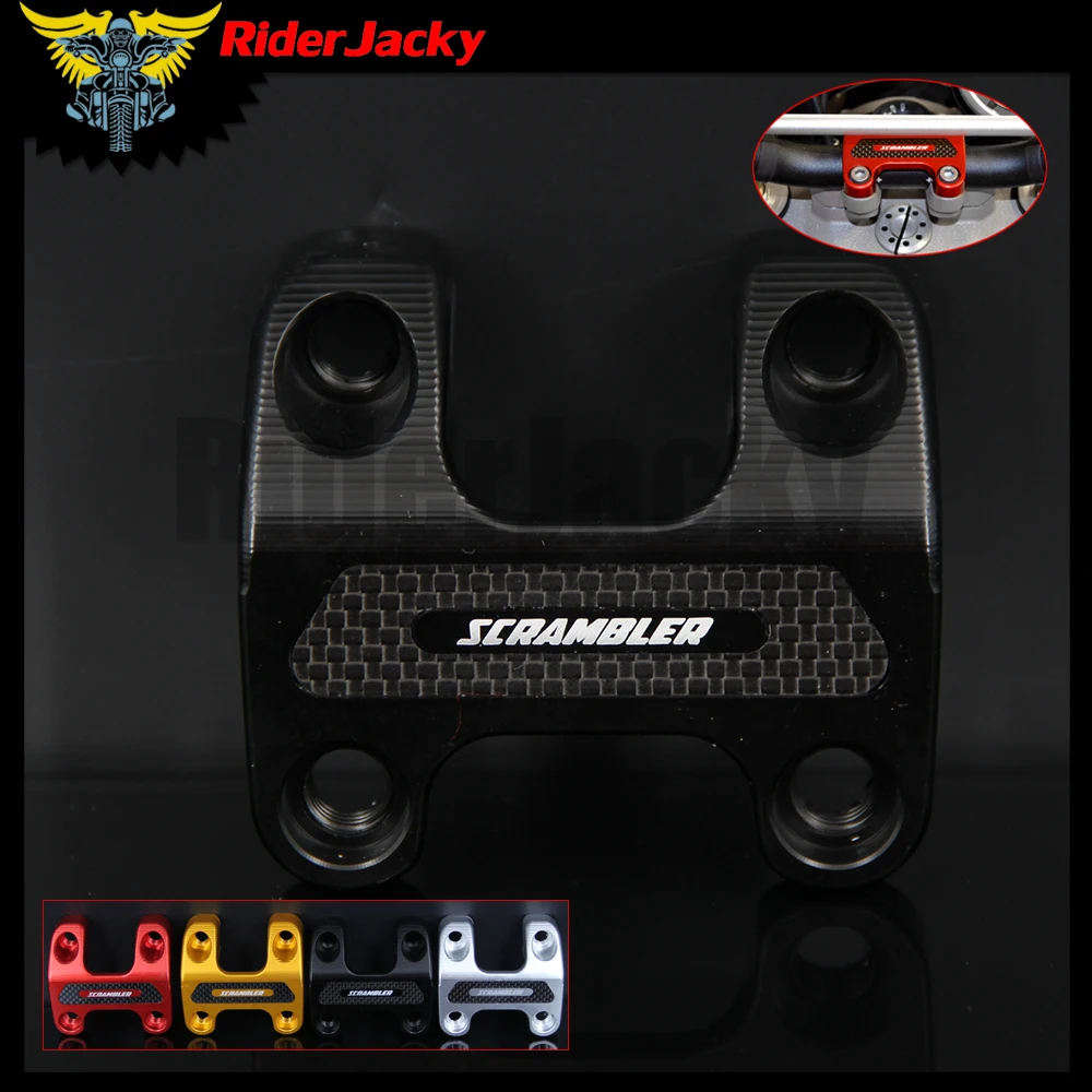 RiderJacky D28MM мотоцикл CNC зажим Кронштейн верхней части для Ducati скремблер F. T. BRASIL 800