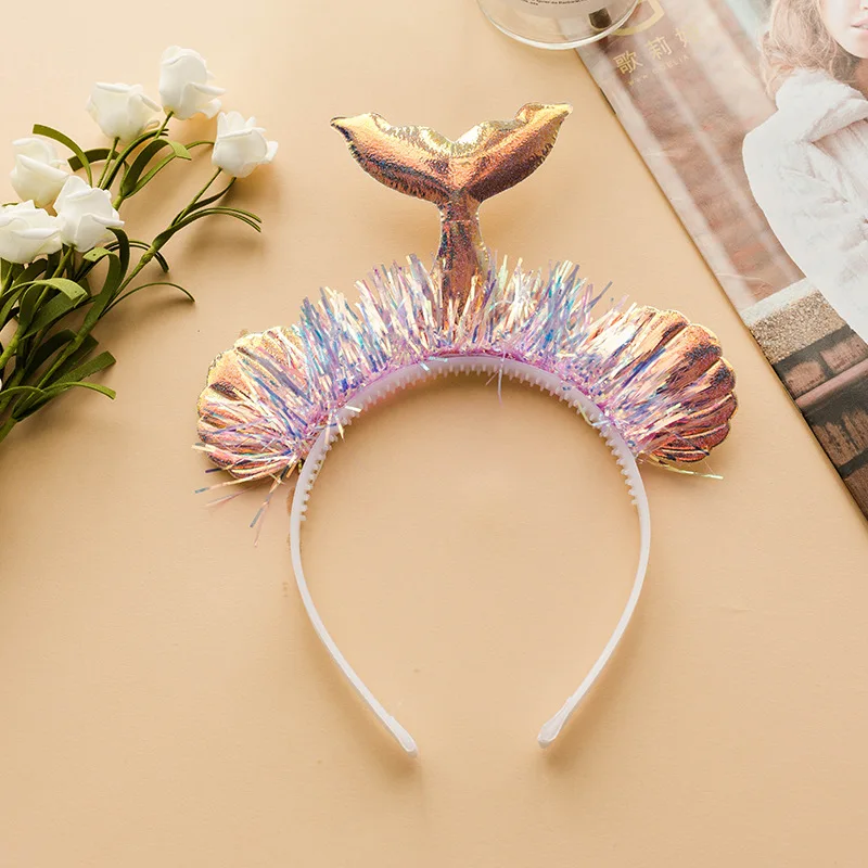 Корона для вечерние НКИ с маленькой русалочкой повязка на голову хвостом