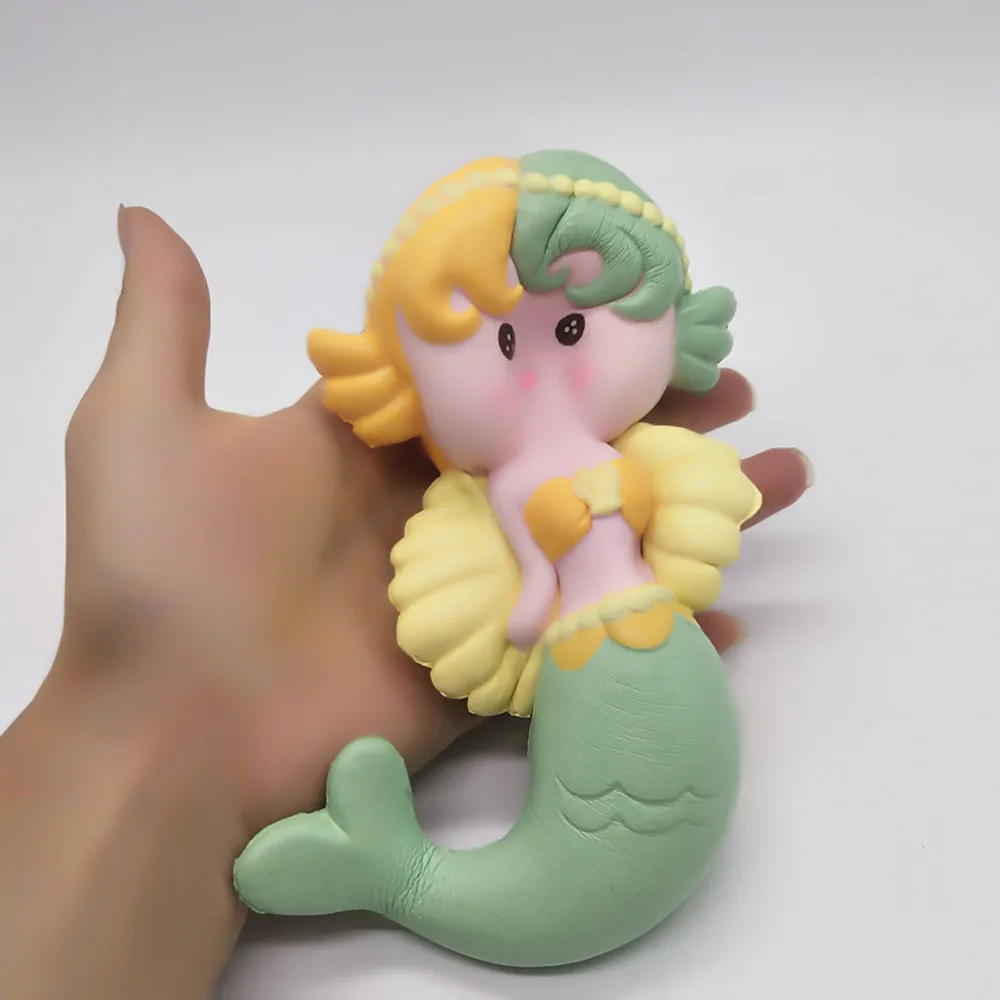 Декомпрессия Squeeze toy Angel mermaid медленный рост игрушки для снятия стресса детская