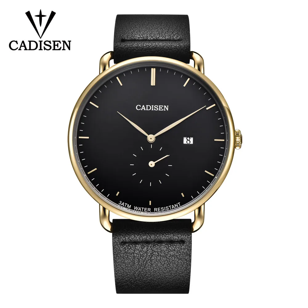 golden Новинка г. cdisen часы мужские Роскошные Топ брендовые кварцевые часы модные деловые спортивные Reloj Hombre часы мужские часы relogio Masculino - Цвет: golden