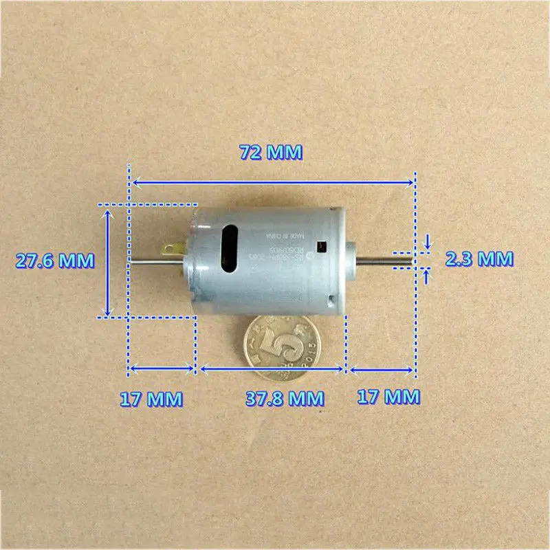 MABUCHI RS 385PH 2085 DC 12 В 18 в 24 15000 об/мин высокоскоростной мощный Micro 17 мм длинный двойной