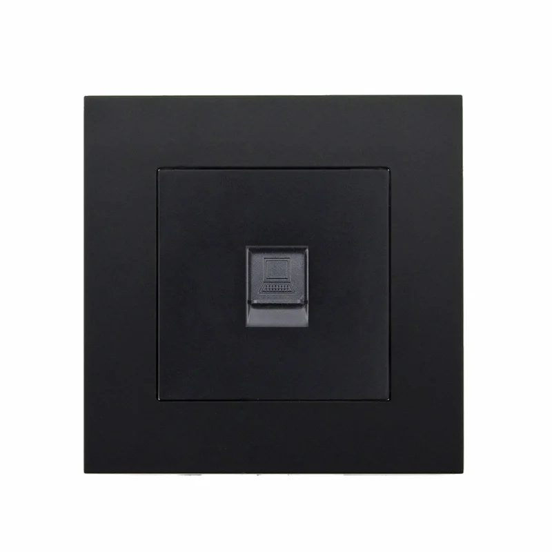 Rj45 Outlet Rj45 настенная розетка Интернет-розетка с ТВ розетка настенная данных двойная компьютерная розетка ПК пластиковая панель RJ45 Интернет компьютерная розетка - Тип: Rj45 Outlet