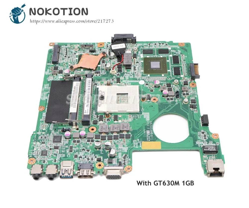Материнская плата NOKOTION для ноутбука Acer aspire E1 471 материнская NBM1S11001 DAZQSAMB6F1 HM77 DDR3 GT630M
