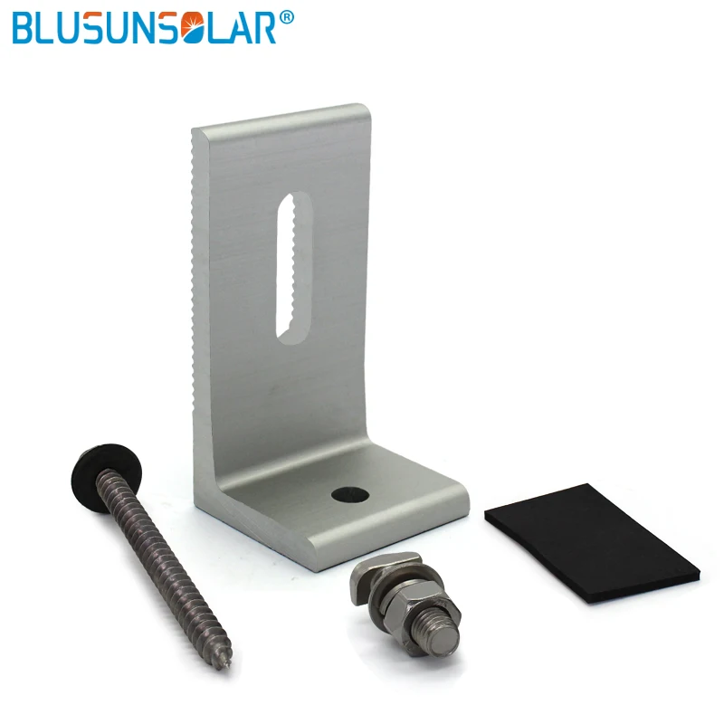 5 комплектов высокое качество l тип 100% алюминиевая солнечная панель Монтажный кронштейн для кровли