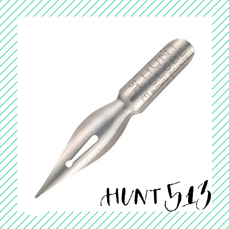 Hunt 513 Spencerian script медный латинский английский каллиграфия Dip ручка перо speedball hunt 22 56 99 101 513 - Цвет: Hunt 513