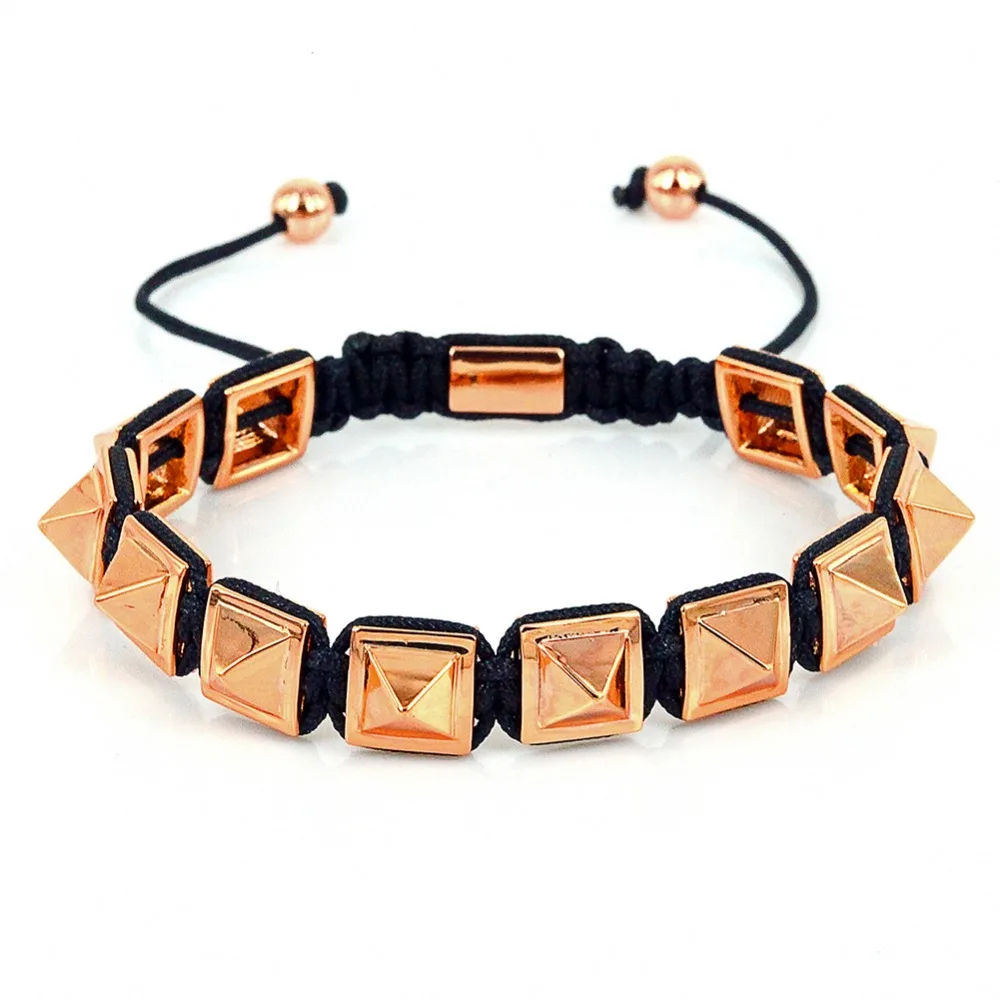 Модный мужской браслет шармы в виде Императорского квадрата плетеные браслеты