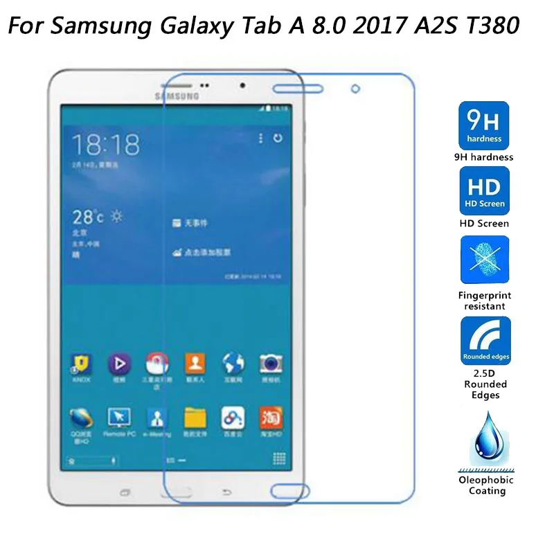 Защитная пленка для экрана из закаленного стекла Samsung Galaxy Tab A 8 0 2017 T380 T385 A2 S A2S