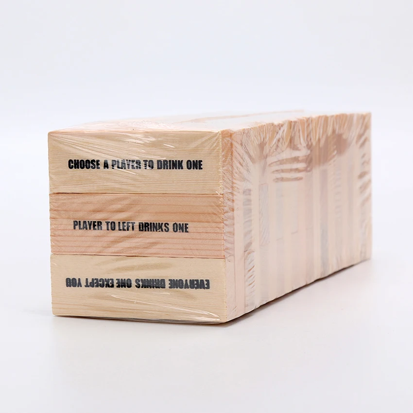 Пьяная башня Jenga игры питьевые бинго Рождественский подарок Ночной клуб