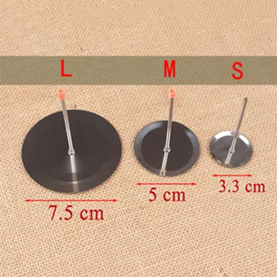 3PCS 3 размера/Набор для украшения торта, цветов, гвоздей, нержавеющая сталь, для выпечки, окантовка, подставки для украшения торта, поднос для крема, для переноса, окантовка ногтей - Цвет: 3PCS