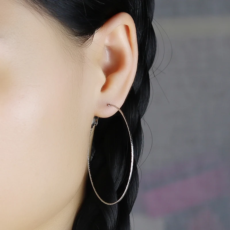 Innopes трендовые золотые серьги-кольца hyperbole большие круглые серьги из нержавеющей