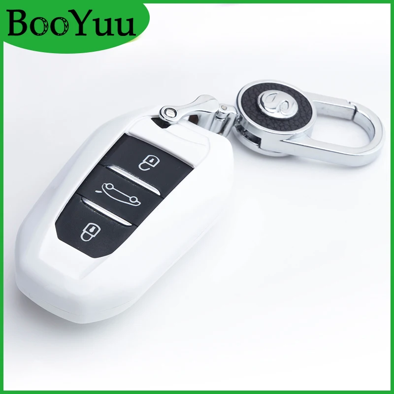 Чехол для ключей автомобиля BooYuu ABS + Plaint Citroen C4 C4L C5 C6 C3XR DS4 DS5 DS6 Elysee Picasso AIRCROSS