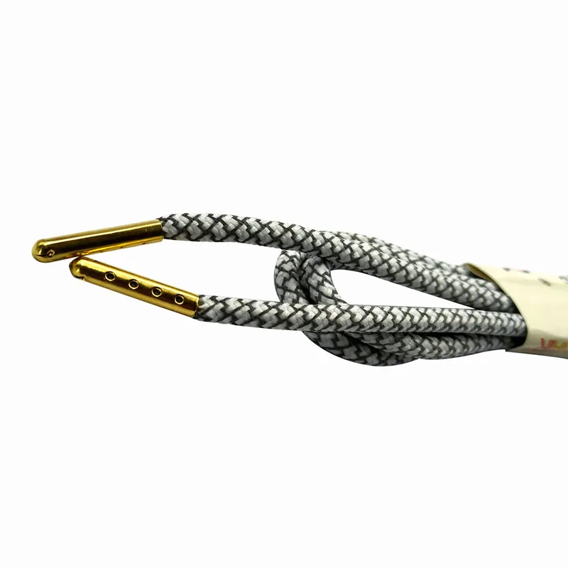 Juphair 60-160 см золотистого цвета с металлическим наконечником с фактурой спортивные шнурки 3м Reflective круглые шнурки для ботинок флуоресцентные шнурки для кроссовок веревка для шнурков