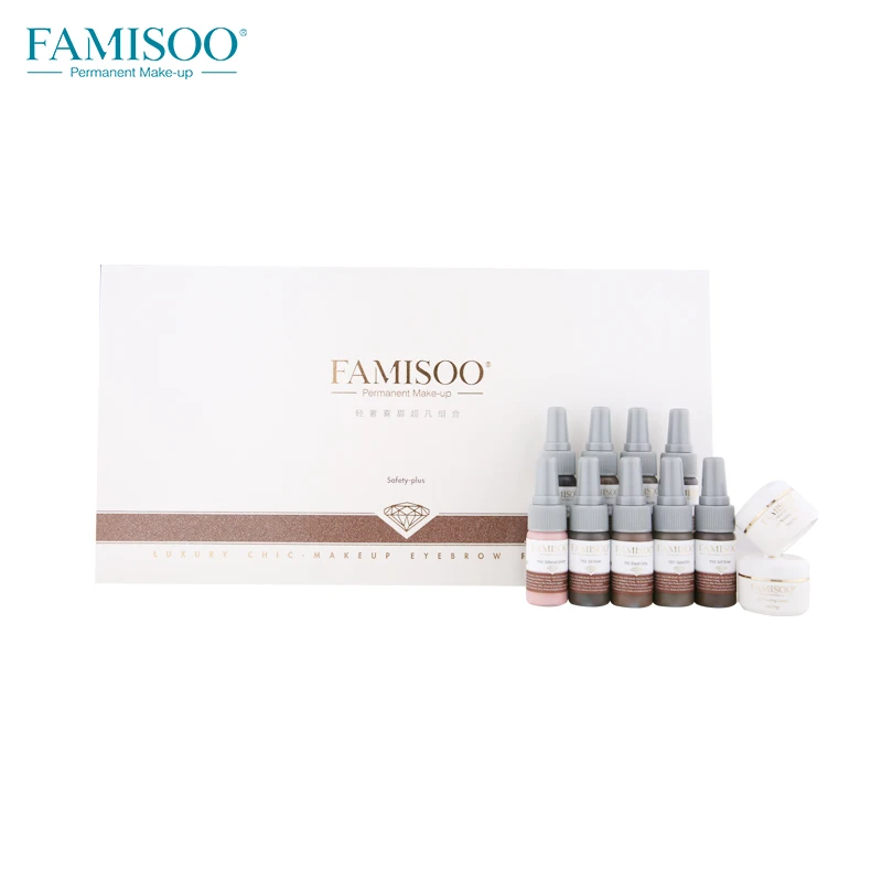 FAMISOO роскошный 1 комплект 9 топов уровень чернил 2 шт. крем для профессионального