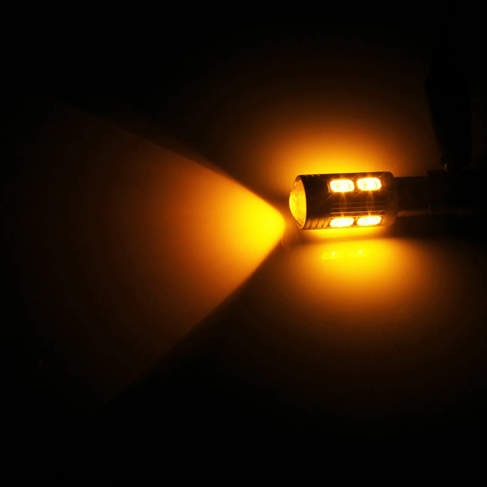 ANGRONG 2x Янтарный 435 H21W BAY9s лампа 10SMD светодиодный указатель поворота боковой