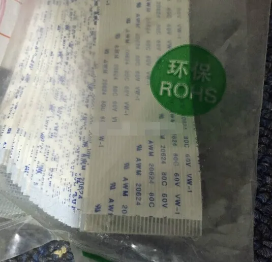 Бесплатная доставка новый гибкий ленточный кабель питания FFC AWM 20624 80C 60V 200mm 21pin 1 0mm