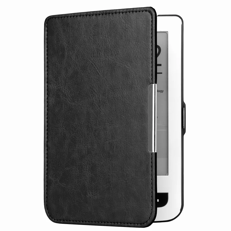 1 шт. из искусственной кожи чехол Защитный для pocketbook touch lux 3 Рубиновый Красный цвет