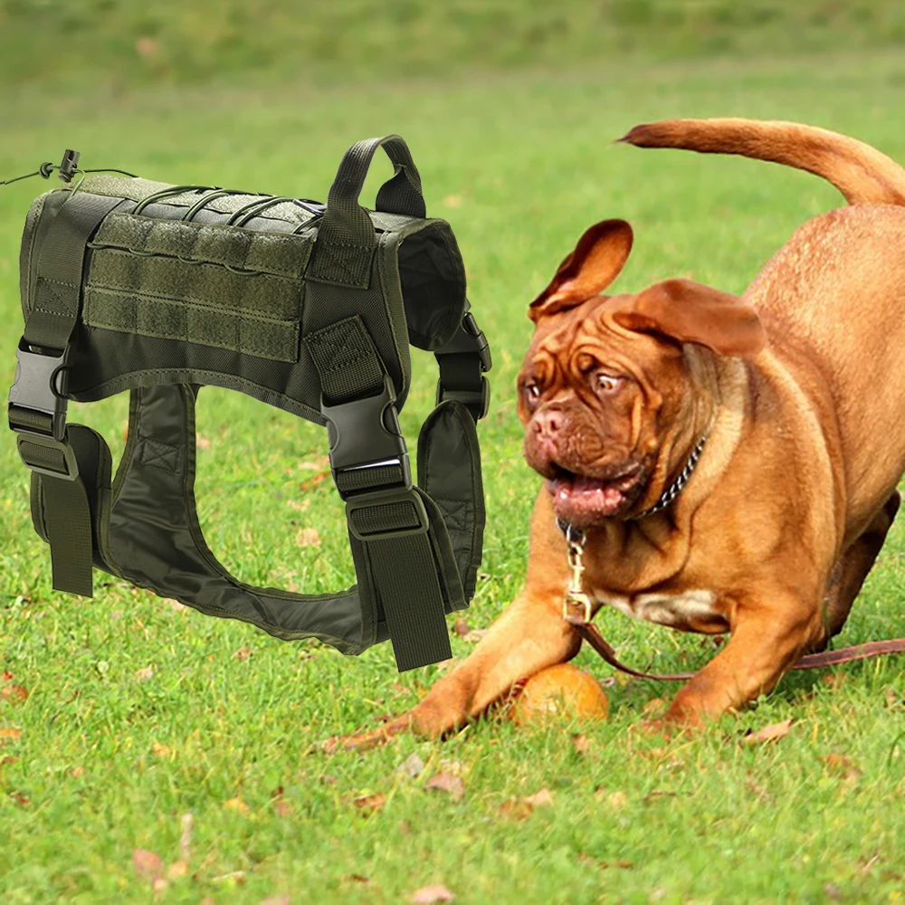Военный тактический жилет для собак MOLLE прогулок походов охоты военный