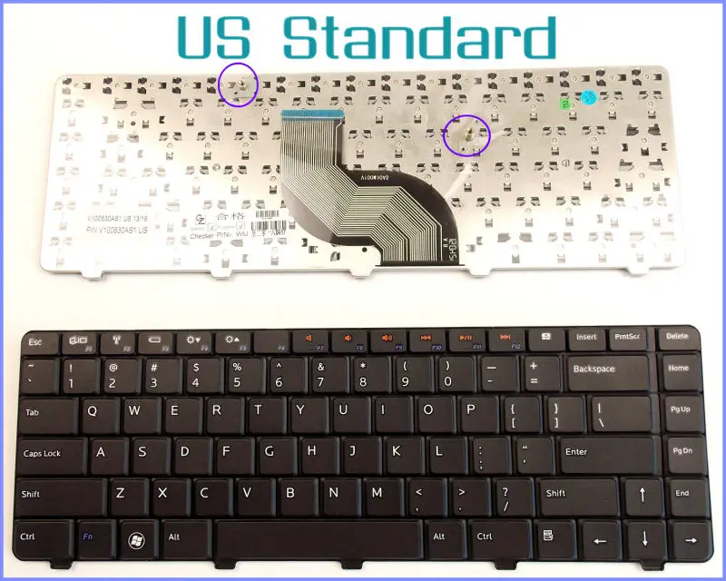 Клавиатура для ноутбука Dell Inspiron 14 в 14R 14VR 15 13R N3010 N4010 N4020 15R M5030 US Version|laptop style keyboard|laptop