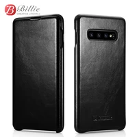 for samsung galaxy s10 plus flip case curved edge vintage series genuine leather magnetic covers for galaxy s10 cell phone cases