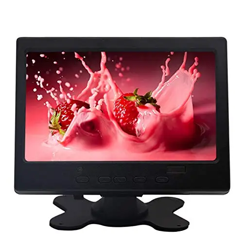 Full HD портативный монитор 7 дюймов TFT lcd 1024x600 AV вход/VGA/HDMI пластиковый корпус встроенный динамик совместим с Raspberry Pi