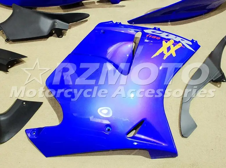 Горячая Распродажа, набор впрыскивателей, пригодный для Honda 1996-2007 CBR1100XX 96-07 CBR 1100XX Blackbird Мотоцикл Обтекатели глянцевый синий