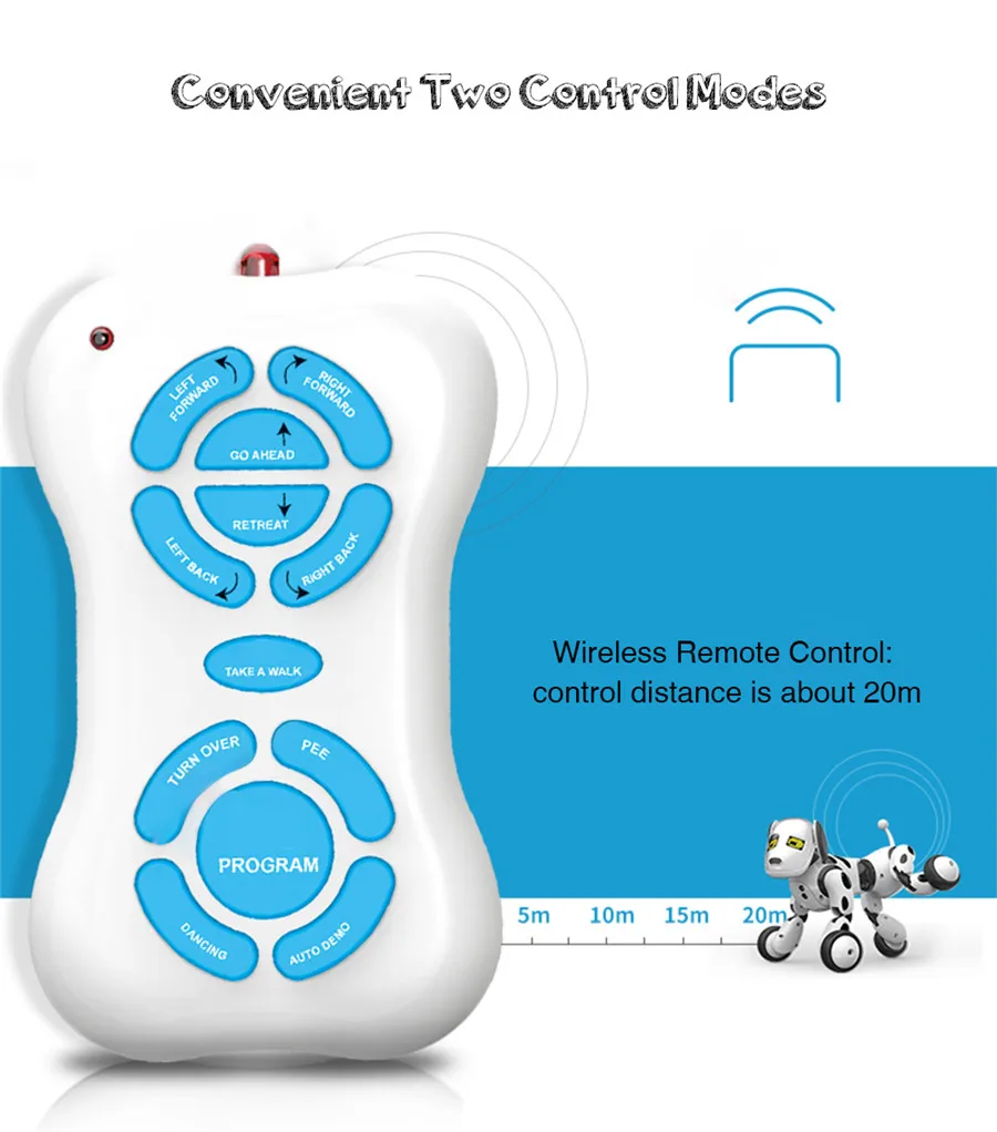 Intelligent RC Robot Dog 2.4G Wireless Remote Control Smart Electronic Pets Kids Toy Christmas Gift |