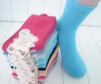 20 pieces10pairs new design womens socks with high quality winter style solid color media corta
