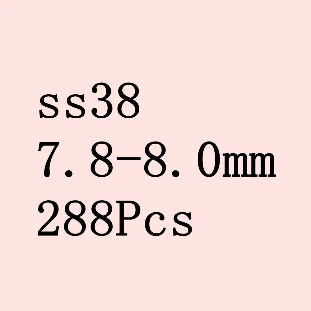 ss38 8mm Стразы для дизайна ногтей светлый топаз цвет мини точечный Кристалл камни свободные бусы со стразами DIY украшения для ногтей - Цвет: ss38 8mm