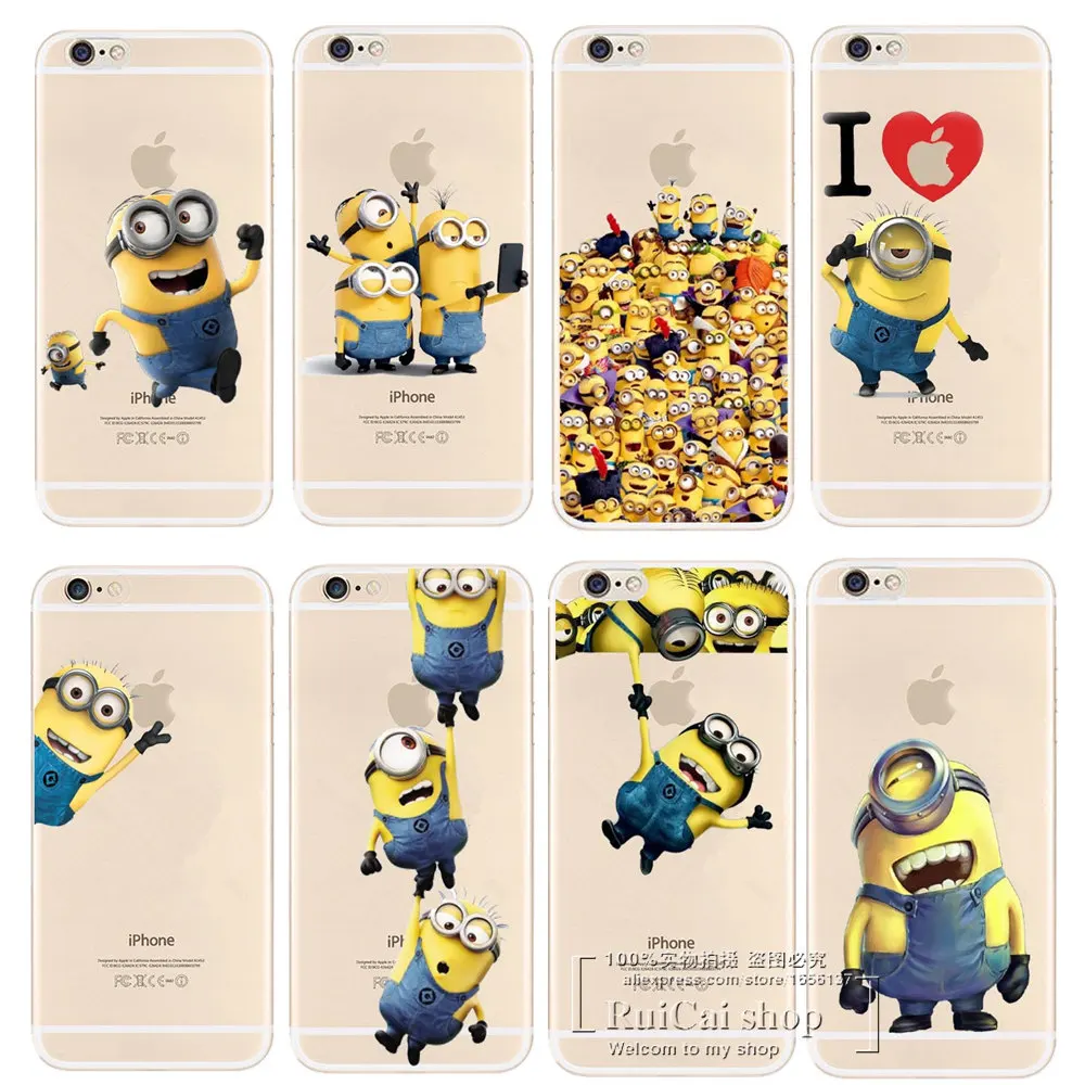 New Arrival Minions Cases For iPone 6 Super Cute Design Case Cover Apple iphone 6S 4.7 inch Free Shipping |