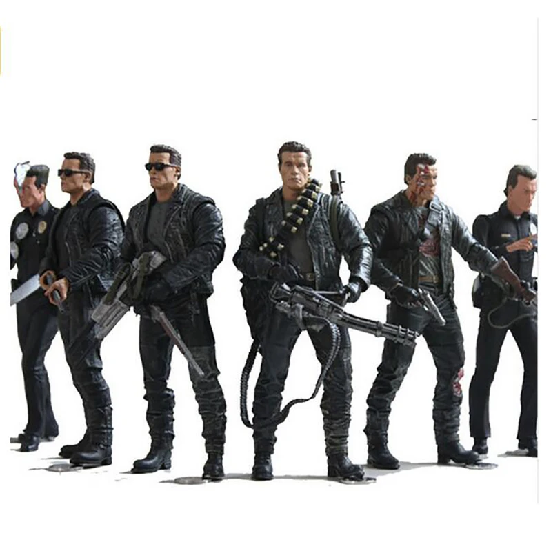 NECA Терминатор 2 фигурка T-800/T-1000 ПВХ фигурка игрушка модель игрушки 7 типов 18 см