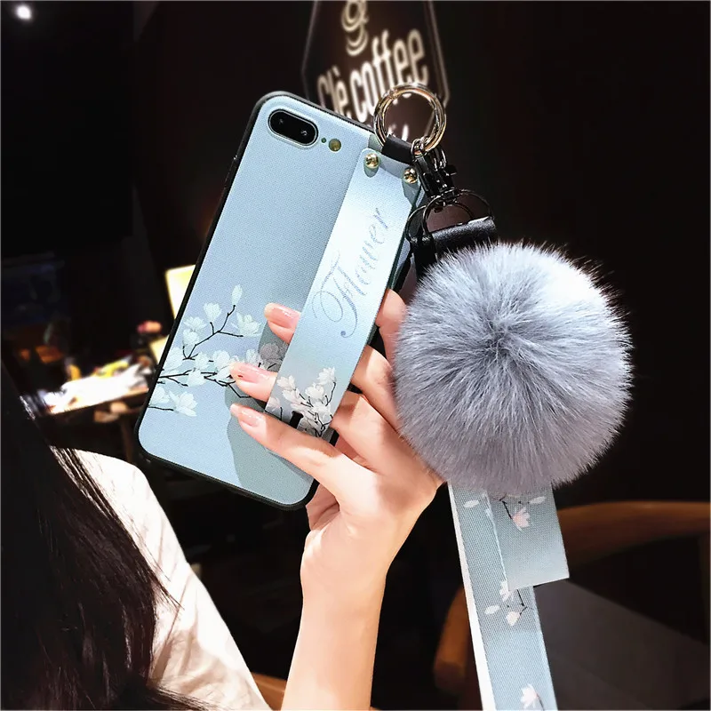 Apple Max aplex мобильный корпус Tide Корея 8p шнурки iPhone6sp волосы мяч 7plus | Мобильные