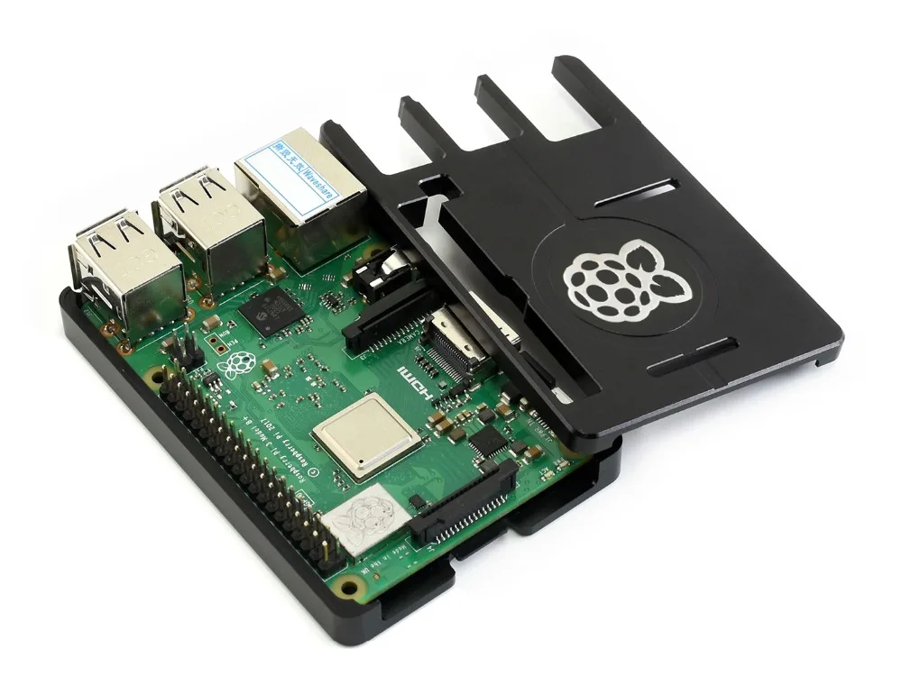 Официальный Raspberry Pi черный корпус из алюминиевого сплава для Модель B +/2 B/3 + ЧПУ