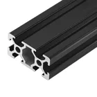 Экструзионный профиль из анодированного алюминия черного цвета 2040 европейского стандарта, длина 100-800 мм, линейная направляющая для 3D-принтера с ЧПУ, 1 шт.