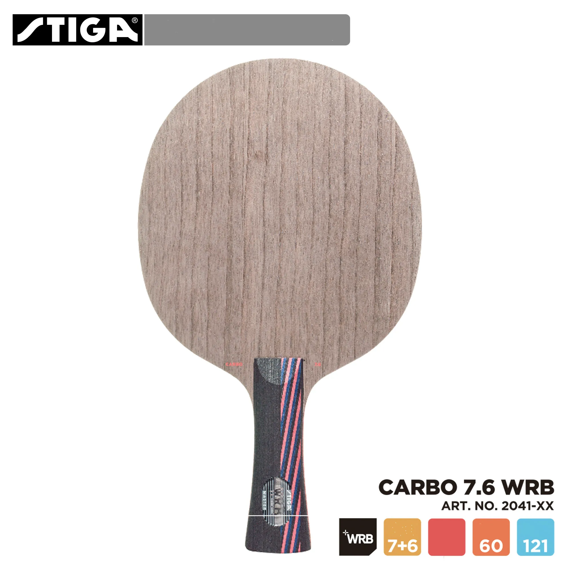 Ракетка для настольного тенниса Stiga Carbo 7 6 Wrb ракетка пинг-понга с полыми ручками Cr